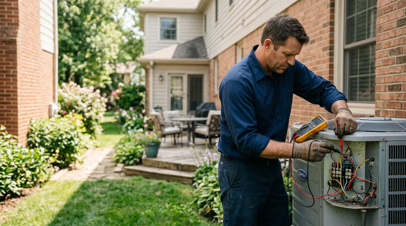 HVAC technician working near Sparks Glencoe, MD